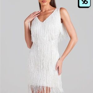 Sadie white sequin dress NWT